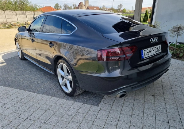 Audi A5 cena 44900 przebieg: 190000, rok produkcji 2011 z Strzegom małe 37